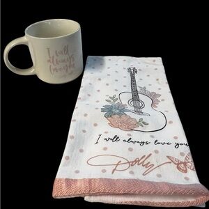 Dolly Parton Coffee Cup & Kitchen Towel Set